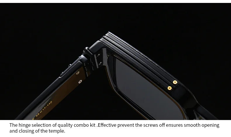 2024 Brand Rectangle Sunglasses Women Men Shades Retro Square Black Sun Glasses Eyewear Trendy Punk Eyeglasses For Male UV400