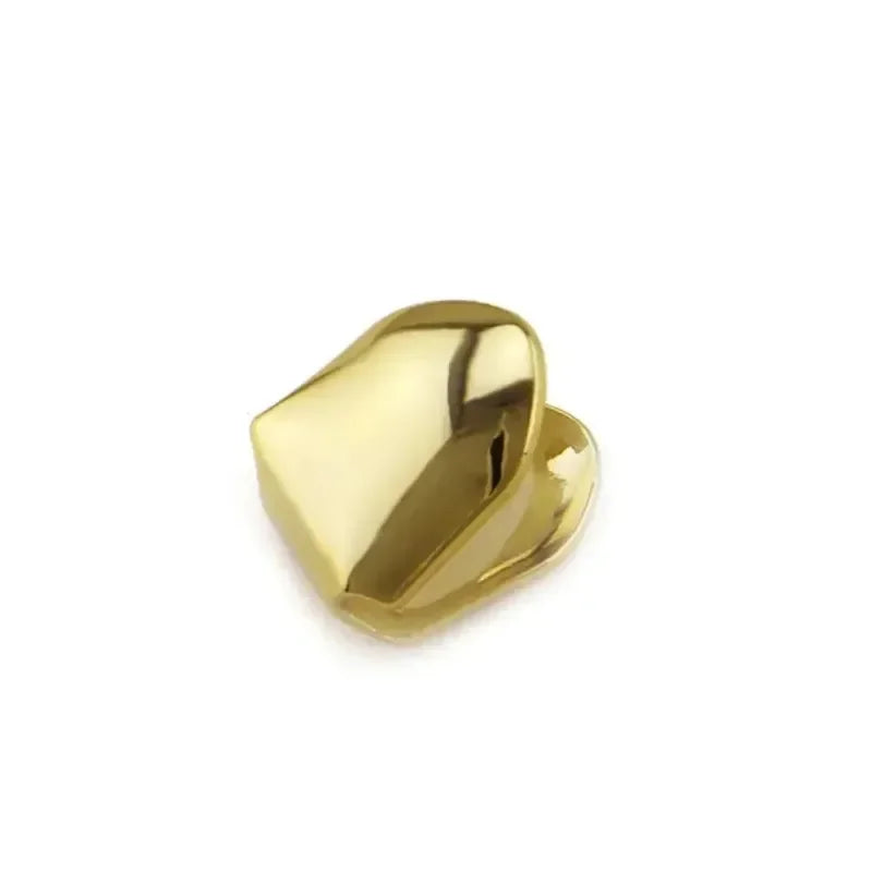 2024 New Gold-Plated Hip Hop Bracelet with Golden Teeth Grills - Perfect Halloween Accessory for Men & Women!