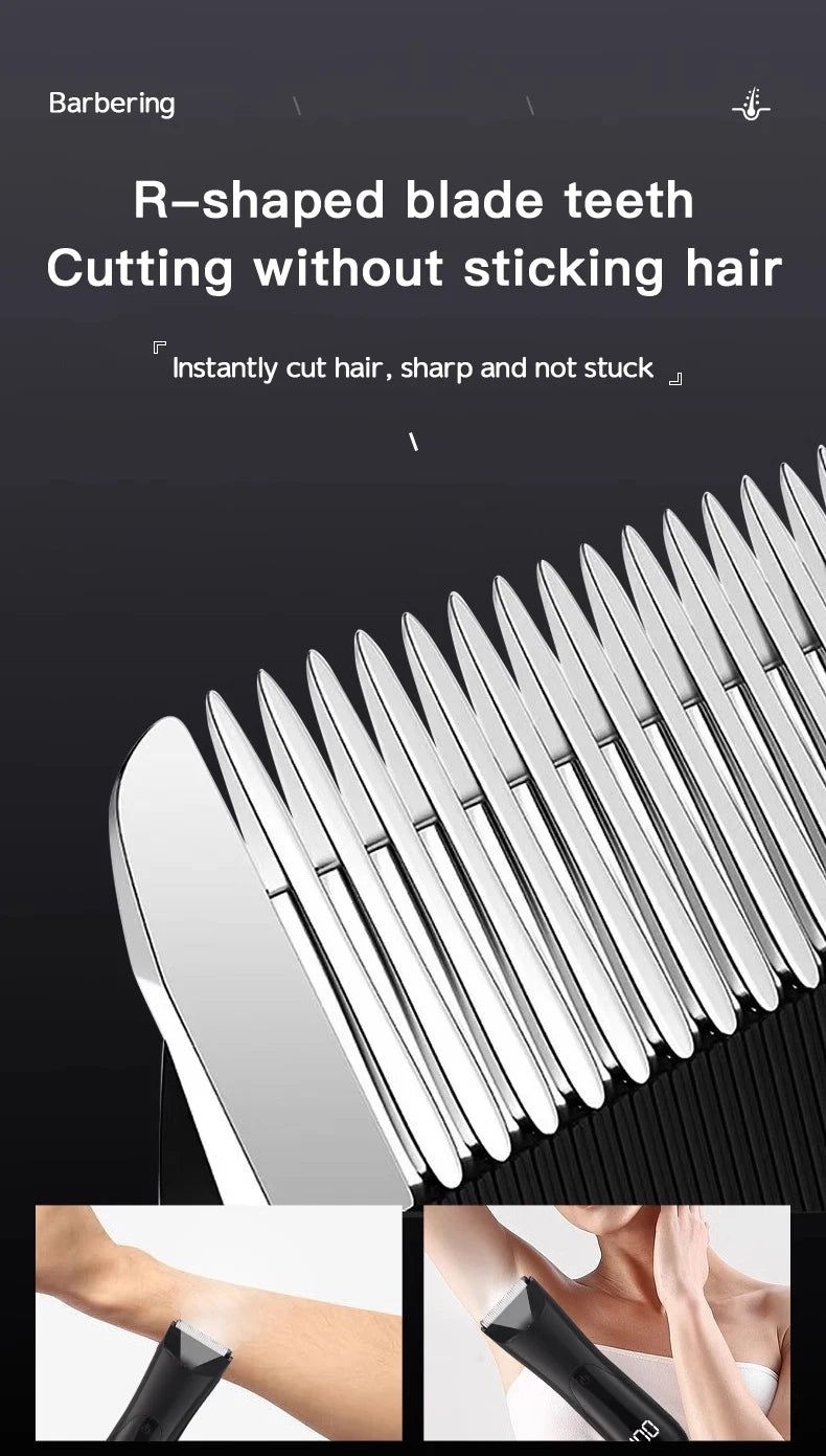 Mens Body Hair Trimmer for Men Balls Women Lady Shaver Hair Removal Bikini Trimmer Groin & Body Shaver Groomer Arm Beard Razor