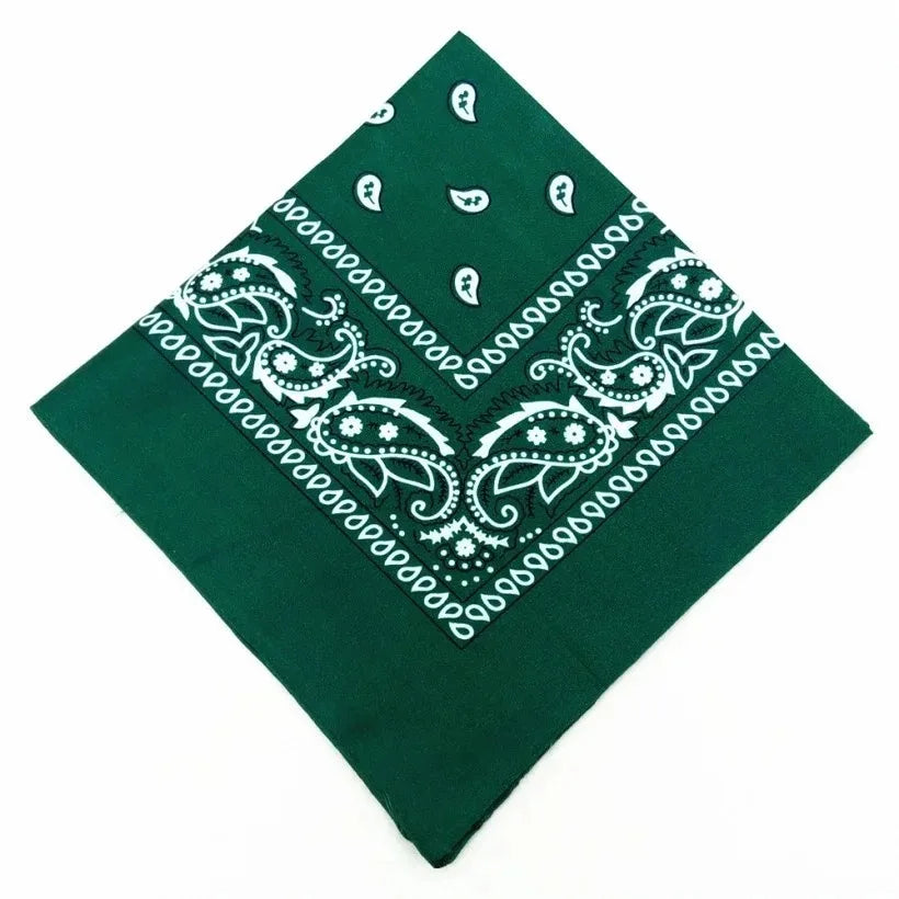 Fashion Hip Hop  Bandana Square Scarf Cowboy Cashew Black Red Paisley Headband Print For Women/Men/Boys/Girls