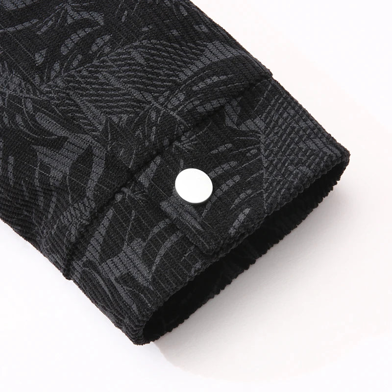 Men Jacket Corduroy Trench Coats Oversize 6XL 7XL 8XL Plus Size Print Spring Pattern Hip Hop Motorcycle Pocket Streetwear Soft