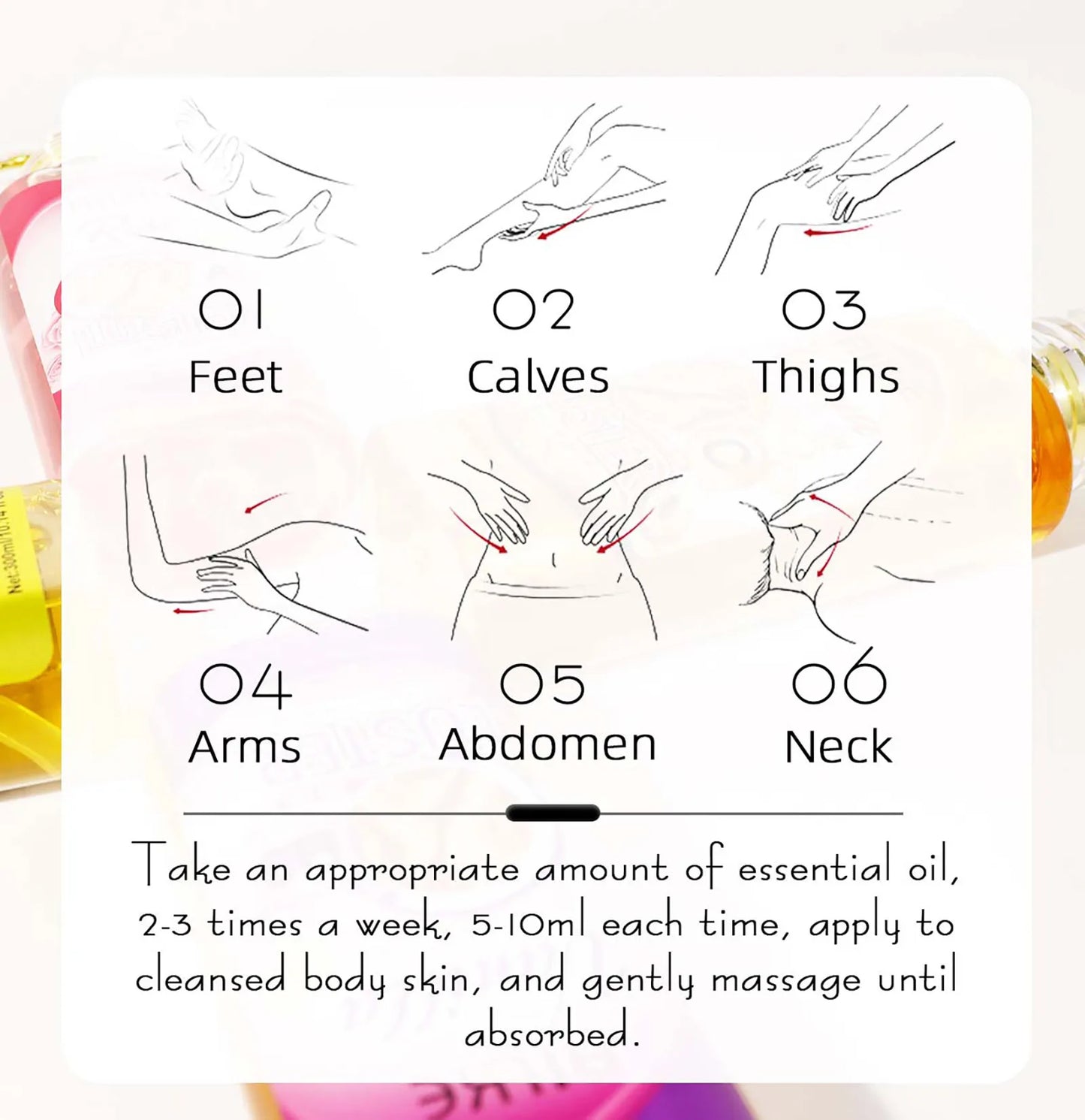 AILKE Whitening Body Oil, Moisturizing, Nourishing, Glowing, Brighten, Smooth Skin, Reduce Dark Spots, For All Skin Types, 300ml