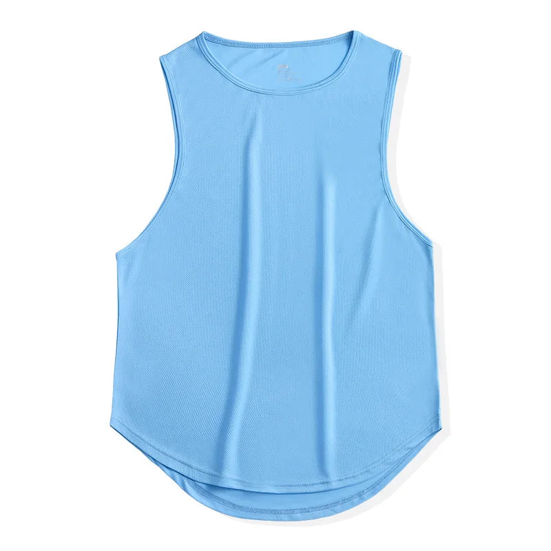 Men's Gym Tank Top Fitness Sleeveless Running Sports T-Shirt Men Quick-drying Training Bodybuilding Gym T-Shirt Men Male Vest