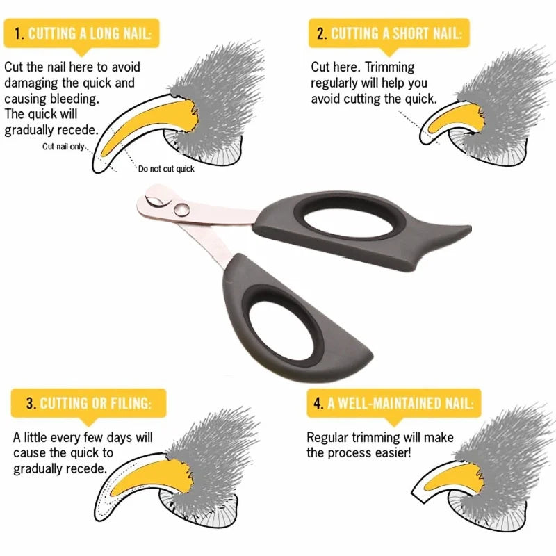 Pet Nail Clippers Cat Dog Claw Toenail Trimmer Cat Nail Scissors Home Sharp Professional Nail Grooming Tool for Small Animals