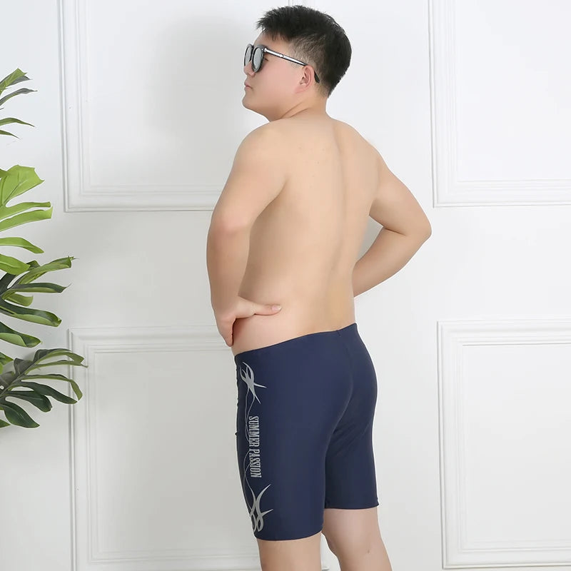 Men swimwear Plus Size Mens Swimming Trunks Sports Swim Wear 135kg Bottoms Hot Spring  Adult Shorts Printing Pants Beach