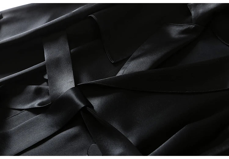 Lautaro Spring Autumn Long Soft Luxury Elegant Flowy Satin Acetate Trench Coat for Women High Quality Chic British Fashion 2022