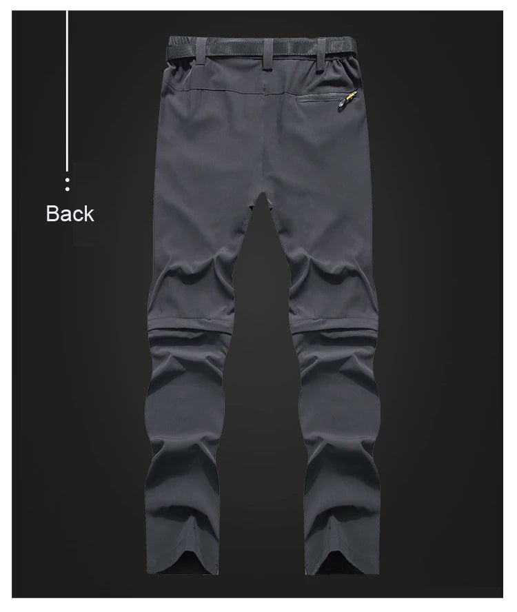 Spring Hiking Pants Men Waterproof Can be converted into shorts Fishing Wear Climbing Clothes Quick Dry Anti-UV Trousers