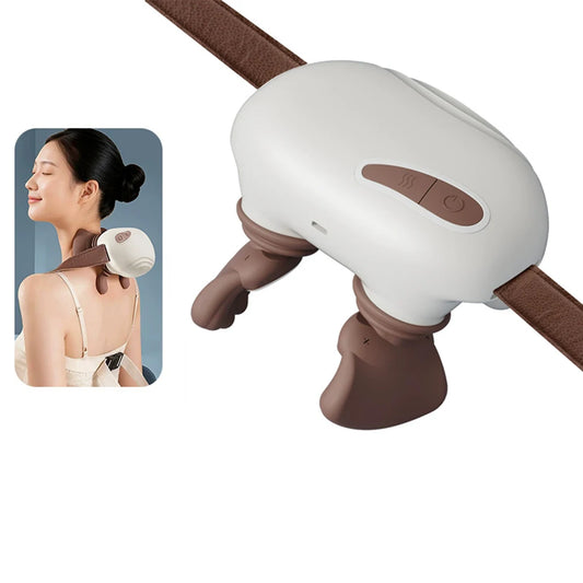 Neck Shoulder Massager Kneading Shiatsu Massager Shawl Kneading Spine Back Muscle Relaxer Trapezius Neck and Shoulder Massage