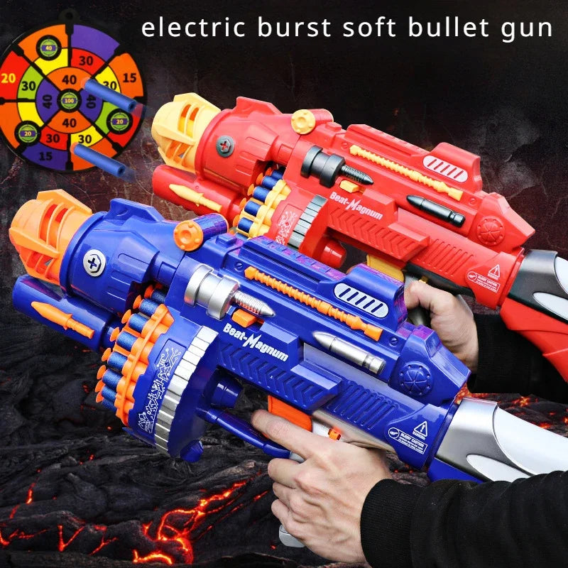 Toys Cool Nerfs Gun Children Electric Continuous Launch Electric Toy Boy Gun Military Firearms Series Soft Bullet Gun Sniper