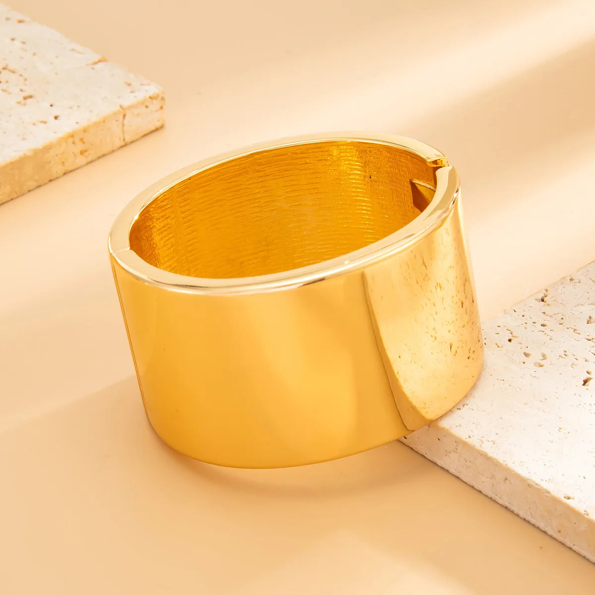 PuRui 6Style Exaggerated Irregular Chunky Acrylic Resin Wide Bracelet Trend Creative Stackable Spring Bangle Grunge Rock Jewelry