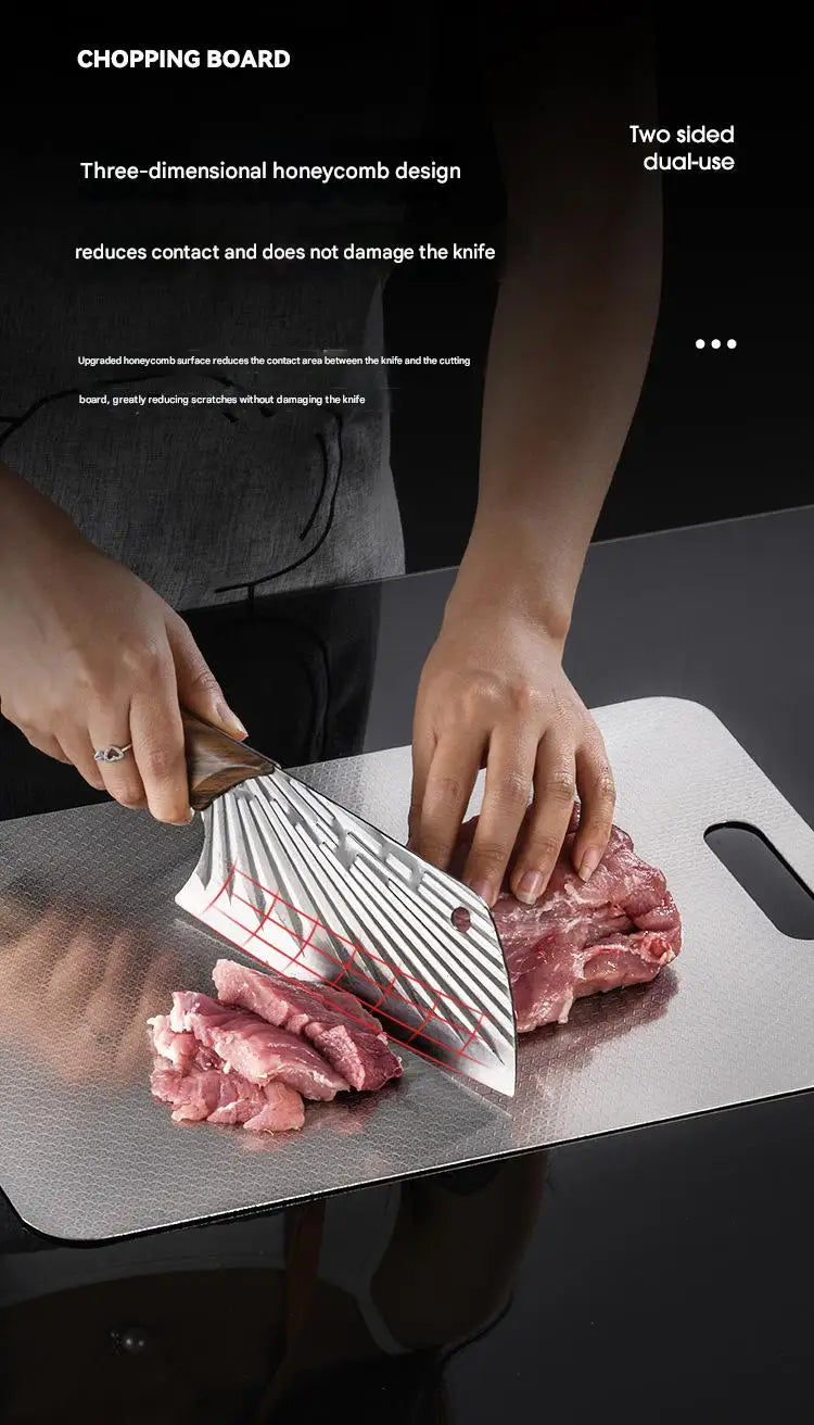 316 Stainless Steel Beehive Double-sided Thickened Cutting Board Antibacterial Mildew-proof Kneading Dough Board Cutting Board