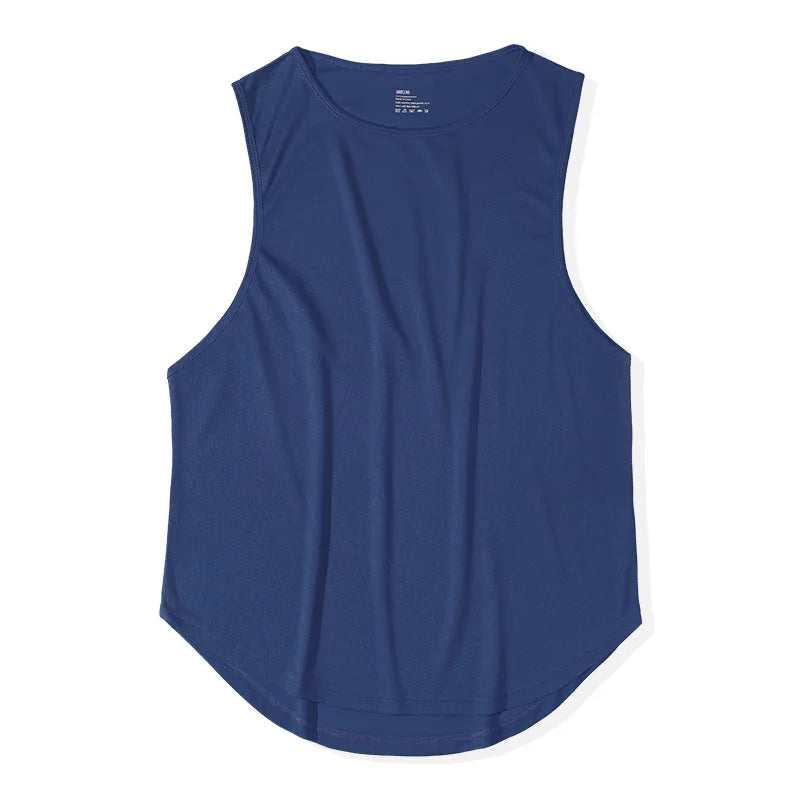 Men's Gym Tank Top Fitness Sleeveless Running Sports T-Shirt Men Quick-drying Training Bodybuilding Gym T-Shirt Men Male Vest