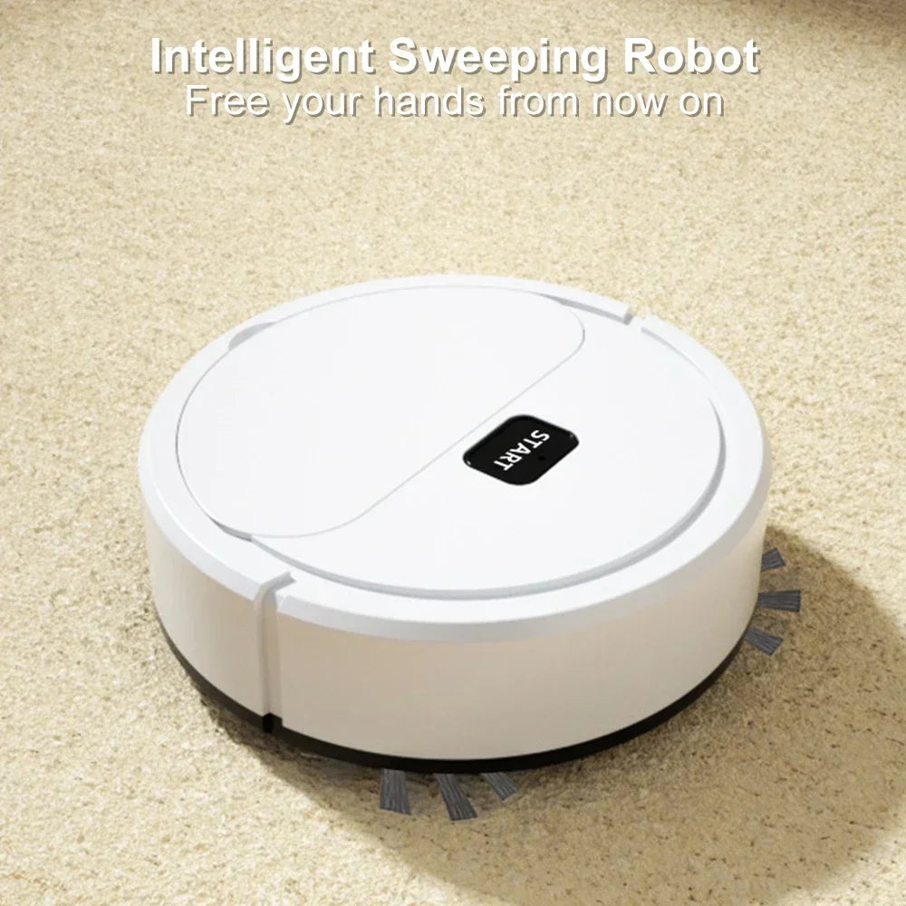 3 in 1 Smart Robot Vacuum and Mop with Strong Suction Auto Sweeping for Home Cleaning