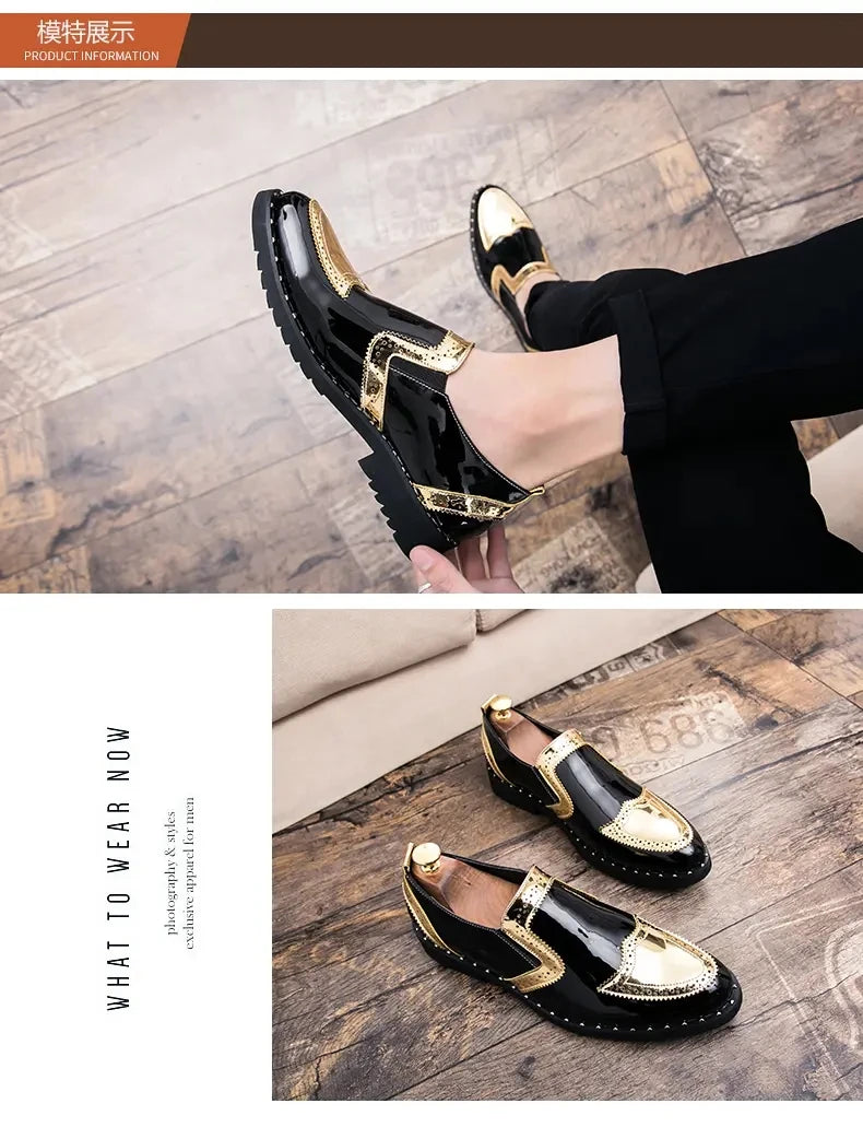 Size 38-48 Classic Men Loafers Men Casual Comfortable Fashionable Small Leather Shoes European American Elegant Brand Shoes