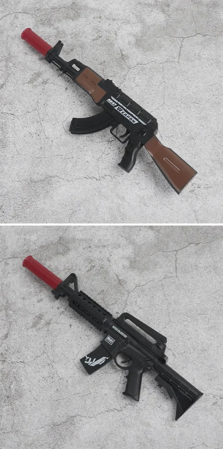 Soft Bullet Mini AK47 M4A1 Launchable Toy Gun Rifle Shell Ejection Toy Gun Model Children's Christmas Gifts Adult Toys