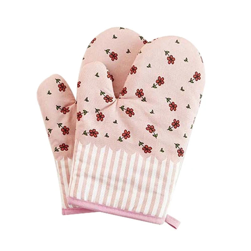 1Pcs Hot Oven Mitts Baking Anti-Hot Gloves Pad Oven Microwave Insulation Mat Baking Kitchen Tools