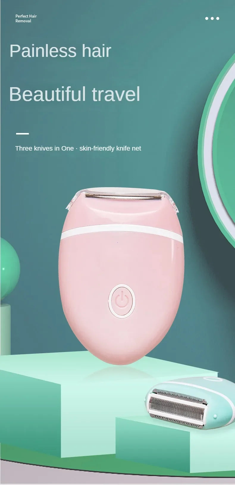 Waterproof Hair Removal Machine Trimmer Knife Tip Women Whole Body Washable Armpit Hair And Leg Hair Without Black Spots