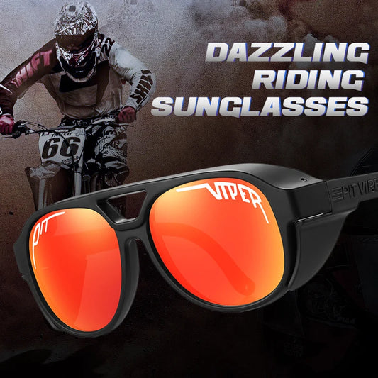 PIT VIPER Cycling Glasses for Men and Women, MTB Bicycle Eyewear, Road Bike Glasses, Windproof Sport Sunglasses, UV400