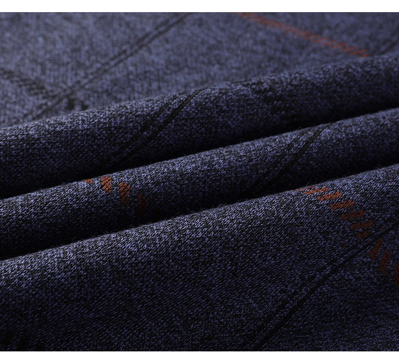 Round Necked Sweater for Men with Plush Insulation and Inner Layer for Men with Bottom Layer Men's Autumn and Winter Black Knit