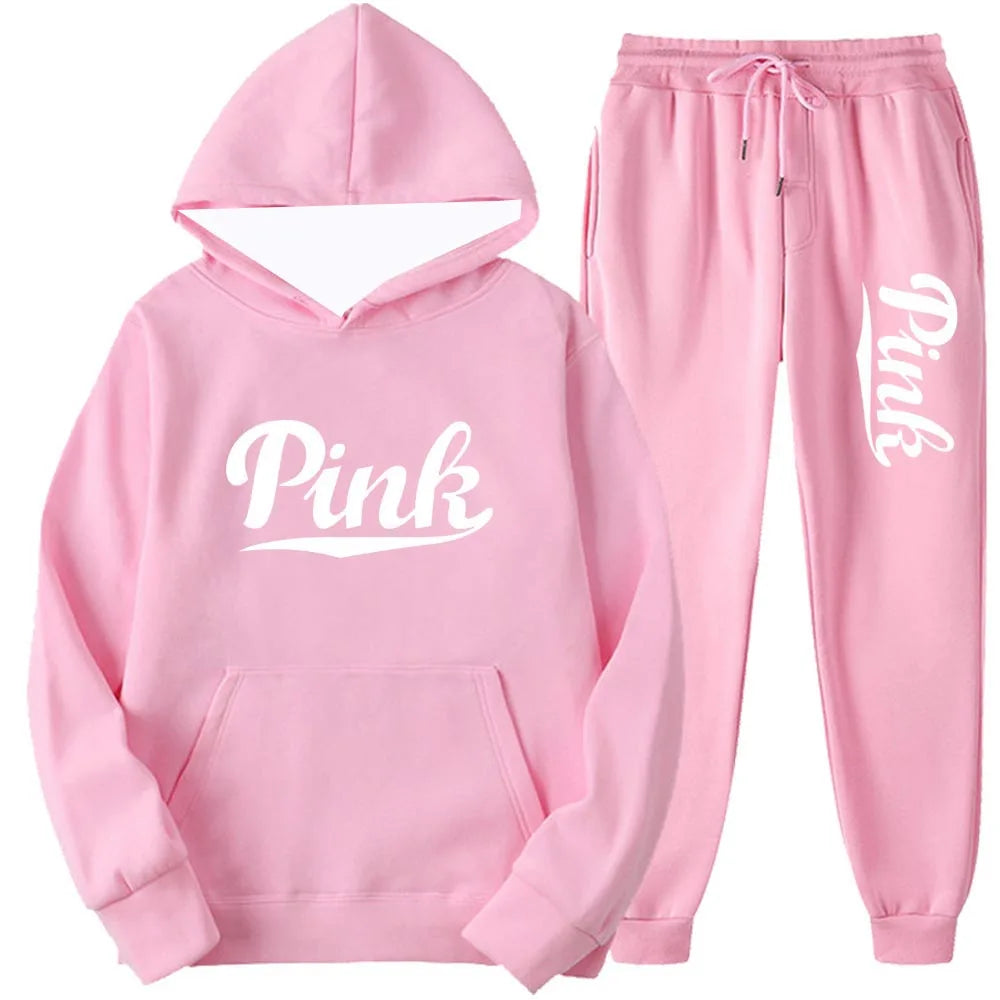 Tracksuits Men Casual Solid Warm Suits Hoodies Sweatpants Autumn Winter Pullover Sweatshirts Pants Sports Suit Two Piece