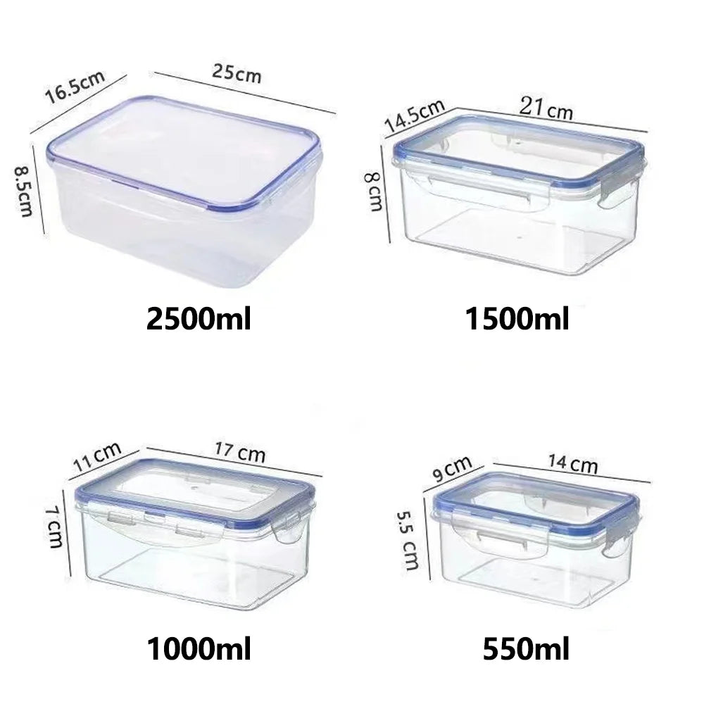 Stackable Airtight Food Containers BPA-Free Kitchen Storage for Meal Prep & Fresh Produce Fridge & Microwave Safe