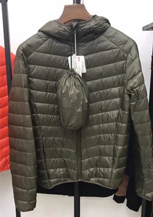 2024 New Arrivasl Men's Ultra Lightweight Packable Down Jacket Autumn Spring Winter Water and Wind-Resistant Breathable Coat
