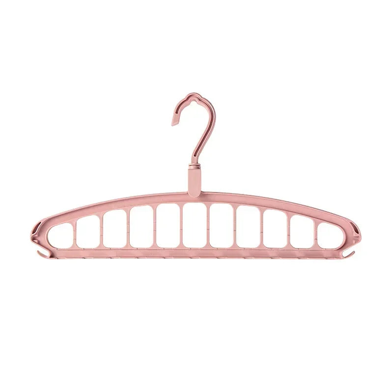 Rotating clothes hanger for both horizontal and vertical use,multifunctional clothes hanger,for household clothes drying storage