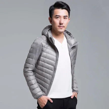 2024 New Arrivasl Men's Ultra Lightweight Packable Down Jacket Autumn Spring Winter Water and Wind-Resistant Breathable Coat