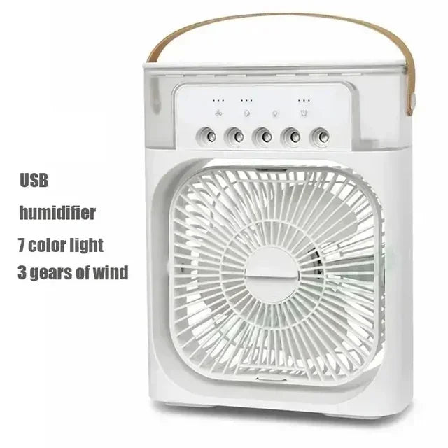 Five-hole Cooling Spray Fan Air Conditioners USB Electric Fan Desktop Air Cooler Humidifie For Student Dormitory Home and Office
