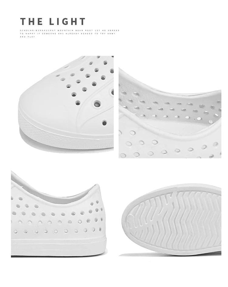 New Beach Sandals Men's Anti slip Hole Sandals Work Shoes Summer Garden Shoes Water Shoes Soft and Comfortable Outdoor Shoes