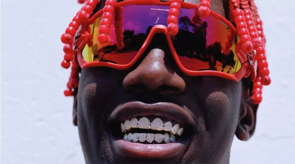 YOUNGX Hip Hop Single Vertical Bar Zircon Teeth Grillz Y2K Vintage CZ Stone Tooth Caps For Women Men Jewelry Dental Grills