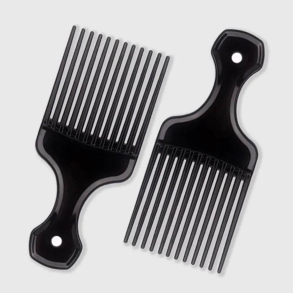 Hair Styling Tools Plastic Fork Hairbrush Black Wide Teeth Insert Hair Combs Professional Anti-Static Pick Comb Women/Men