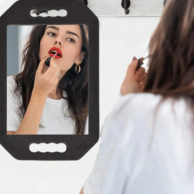 Dual Handle Hairdressing Makeup Mirror Professional Barber Hair Salon Mirror With Foam Frame and for Salon Home Supplies