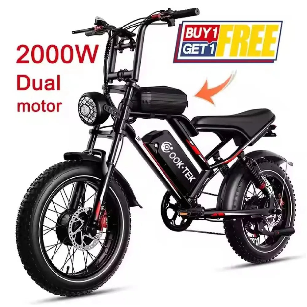 USA Stock 2000w Fat Tire Motos City Mountain Dirt Bicicleta Electrica E-bike Ebike E Bike Electric Bicycle