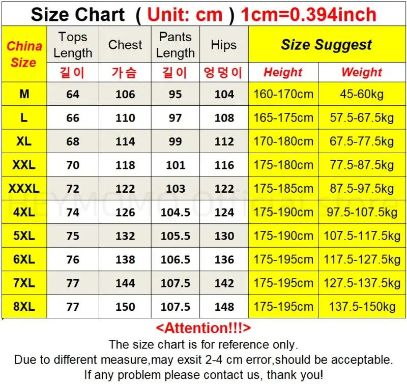Plus Size Men 8XL Sweatshirts Set Pocket 6XL 7XL Oversized Jogging Streetwear Sport Street Male 2025 Long Sleeve Tops Pants Suit