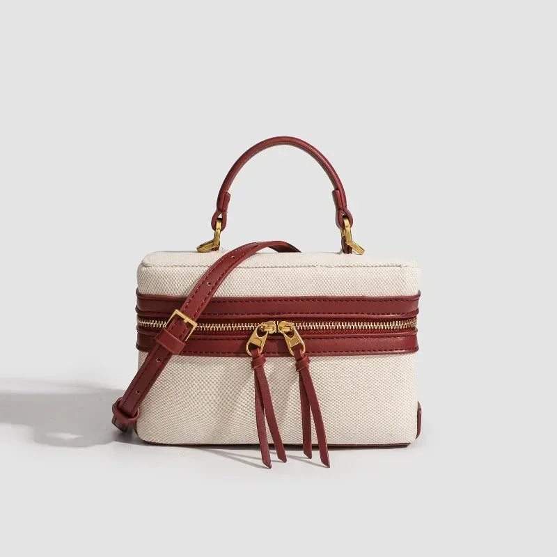 Fashion Box Women Handbags Designer Thick Canvas Shoulder Crossbody Bags Casual Spring and summer Small Purses 2025