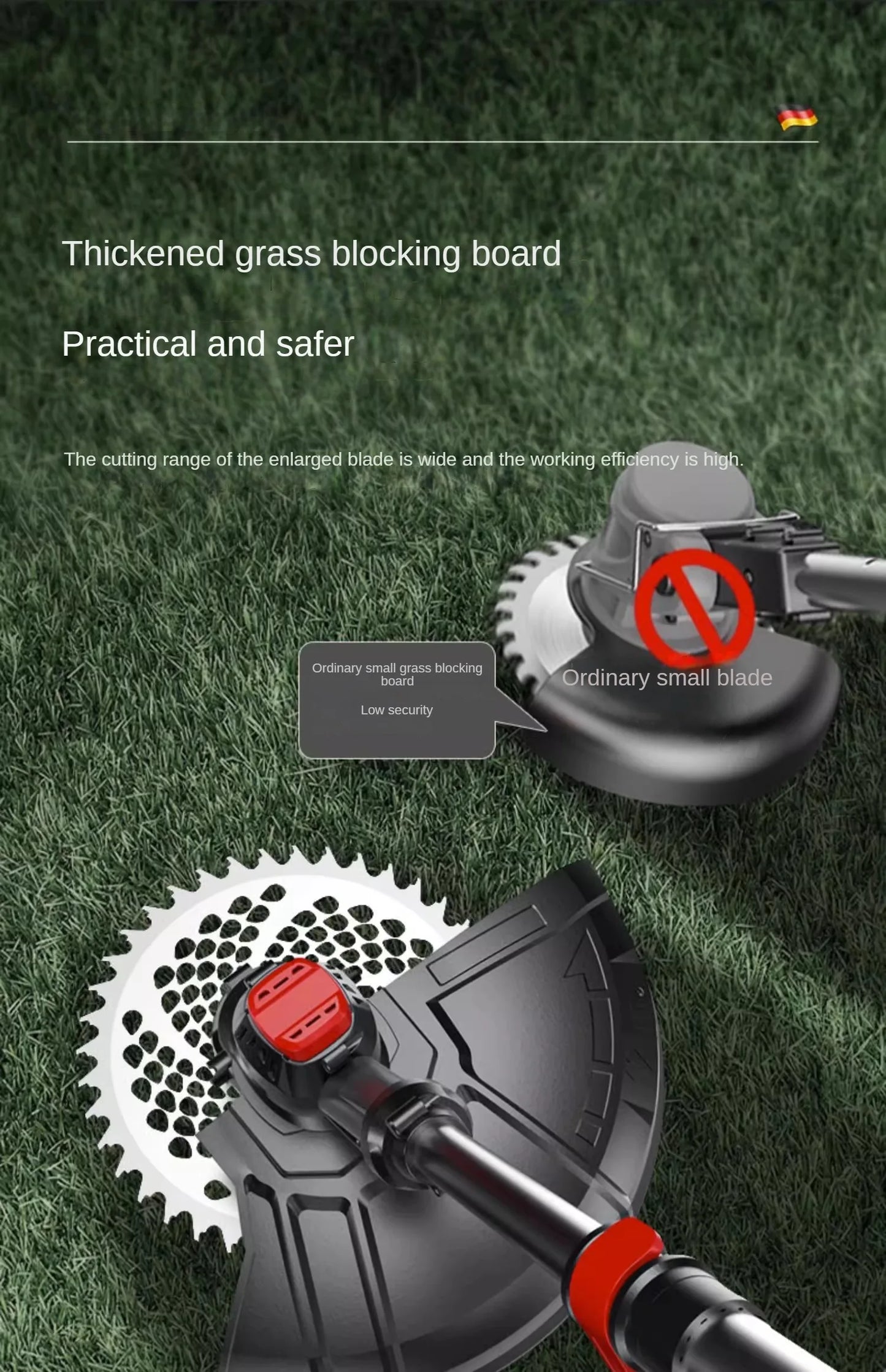 Portable Electric Lawn Mower with Lithium Battery for Home Use and Farming Grass Trimming
