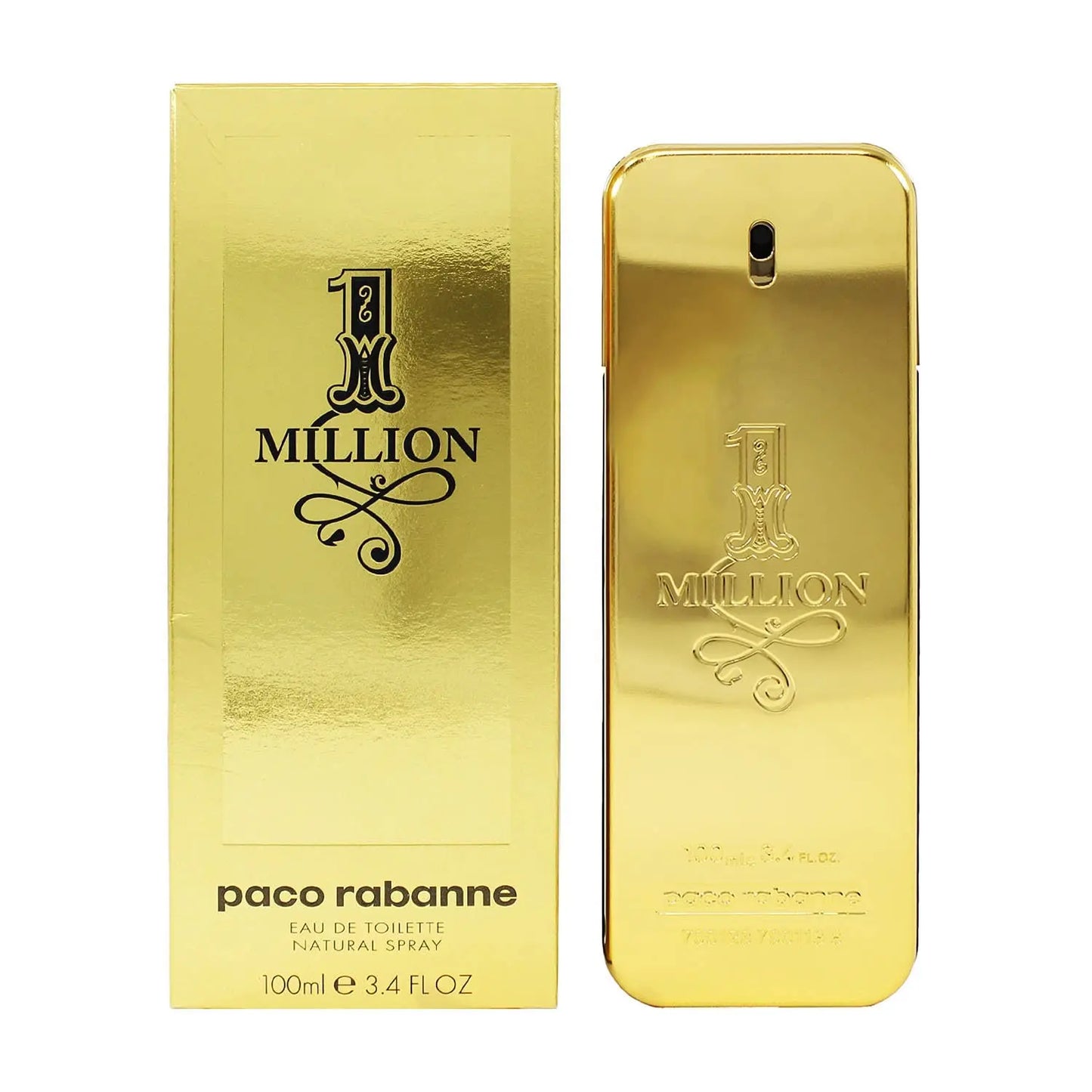 1 Million By Paco Rabanne For Men's Cologne Eau De Toilette TESTER 3.4 oz Long lasting fragrance gift New in Box USA