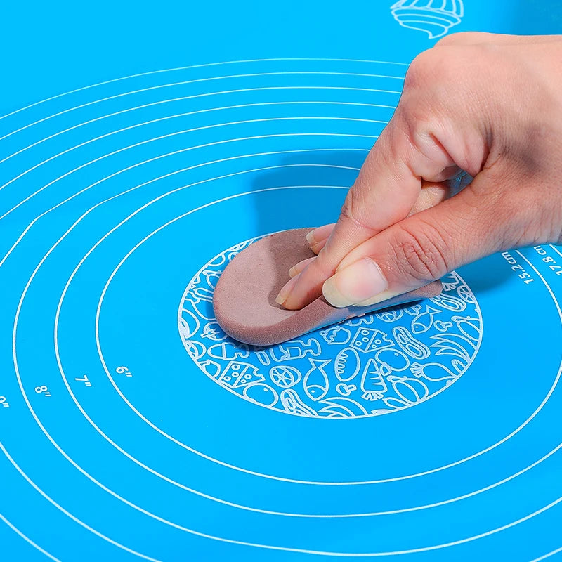 FAIS DU Reusable Non-Stick Silicone Baking Mat for Pastry Rolling with Measurements, Liner Heat Resistant Table Placemat Pad