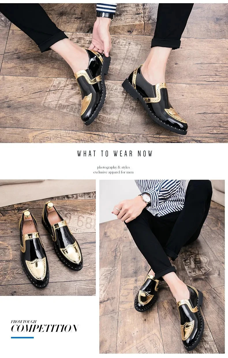 Size 38-48 Classic Men Loafers Men Casual Comfortable Fashionable Small Leather Shoes European American Elegant Brand Shoes
