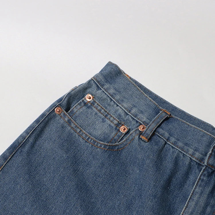 2025 Summer New Fashion Women's Jeans High Waist Straight Wide Leg Embroidery Heart Hollow Out Female Denim Pants