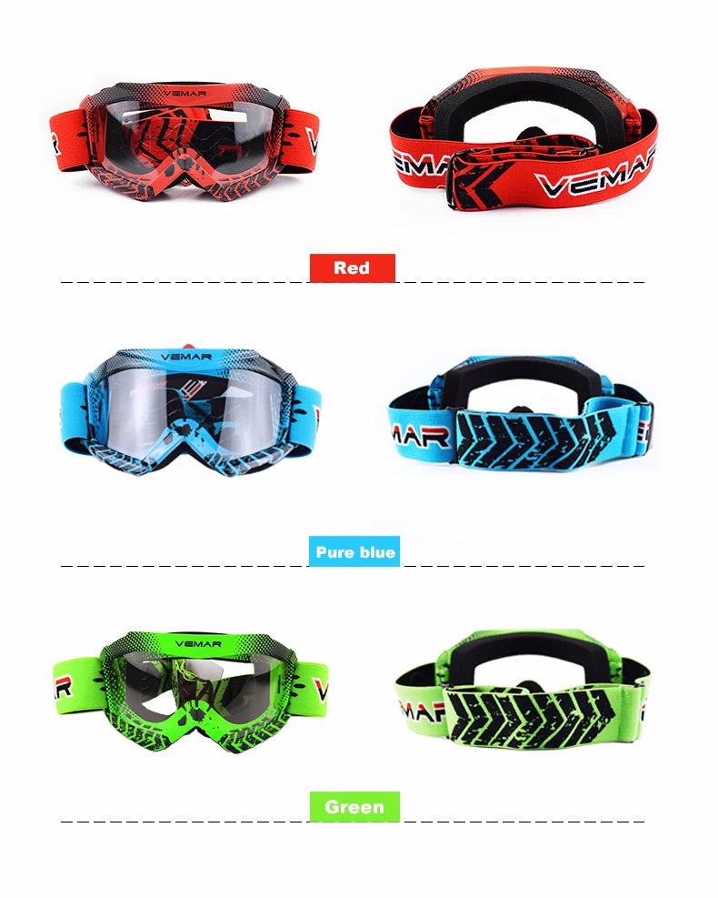 Professional Children Motocross Goggles Kids Motorcycle Glasses Kid MX MTB Off-Road Dirt Bike Child Goggles For MX Helmet