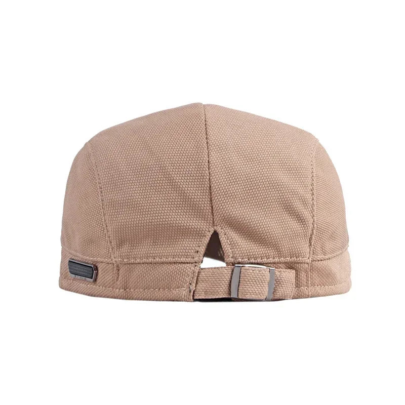 British Stylish Boina Newsboy Hats Men Plain Cotton Flat Cap Gorras Hombre Driving Hat Autumn Adjustable Duckbill Caps for Women