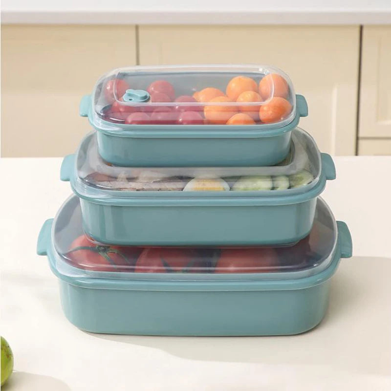 Food Storage Containers With Lid Fridge Meat Vegetable Fresh-Keeping Organizer Box For Kitchen Storage