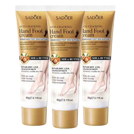 3pcs SADOER Anti Crack Hand Foot Cream Anti-Drying Heel Cracked Repair Feet Mask Removal Dead Skin Moisturizing Feet Care