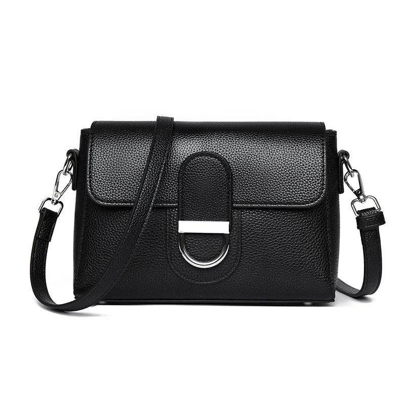 Luxury Brand Genuine Leather Handbag Women Fashion High Quality Solid color Cow Leather Shoulder Crossbody Bag Female Tote Bags