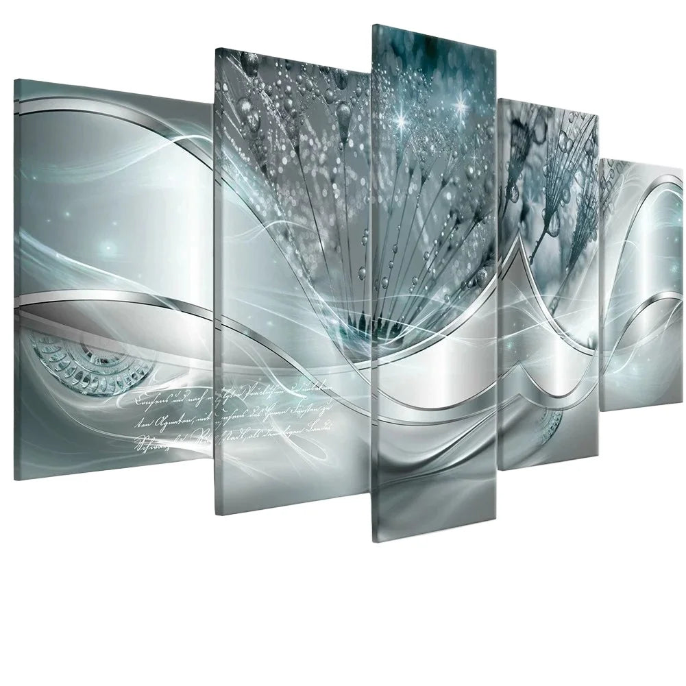 5 Pieces Canvas Prints Landscape Painting Wall Art Modern Living Room Decoration Modern Exquisite Art Wall Art Decoration