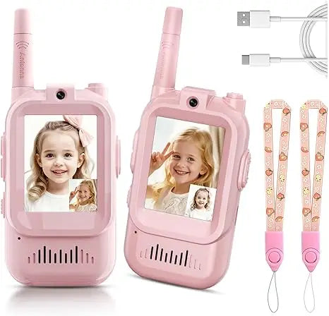 NEW Airiton Kids Video Walkie Talkie Long Range No Internet Connection With Camera Toys For Home Outdoor Christmas Gifts For Kid
