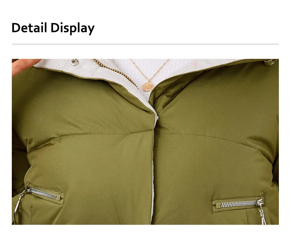 HaiLuoZi 2023 New Plus Size Women Winter Jacket XL-6XL Thick Female Outwear Slant Pockets High-quality Quilted Women's Coat 1115