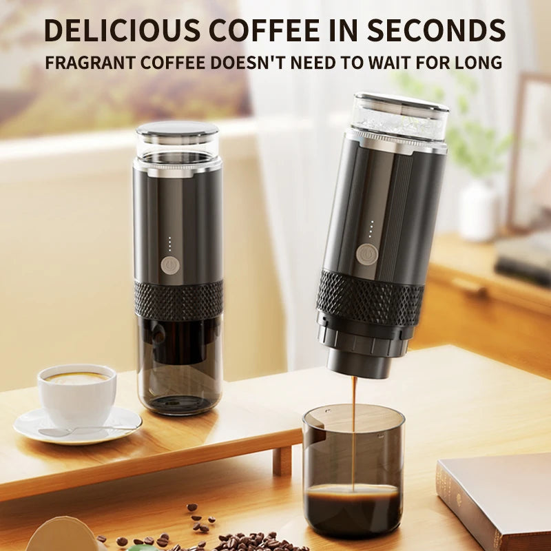 JFBONIN Electric Portable Coffee Machine Capsule Ground Coffee Brewer for Coffee Powder And Coffee Capsule - Coffee Maker
